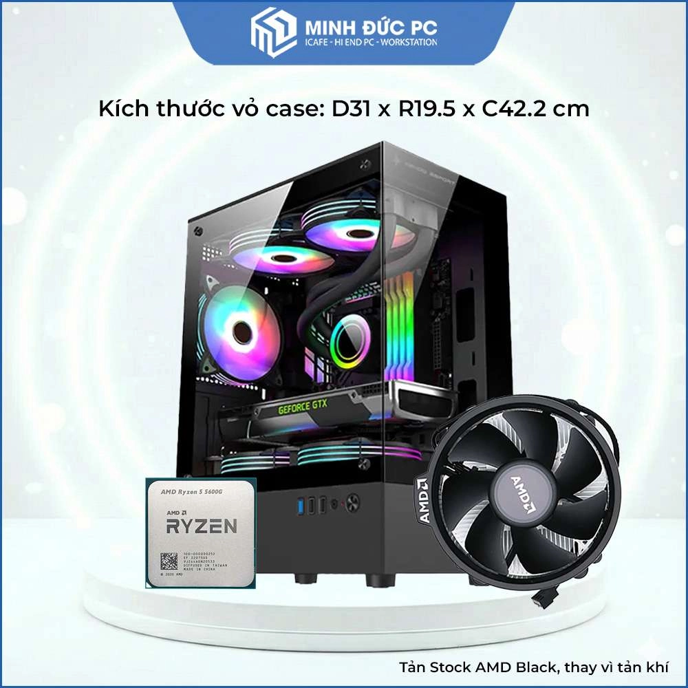 Hình ảnh Bộ PC Ryzen R5 5600G - Lý Tưởng Cho Văn Phòng, Học Tập, Gaming, Đồ Hoạ Cơ Bản