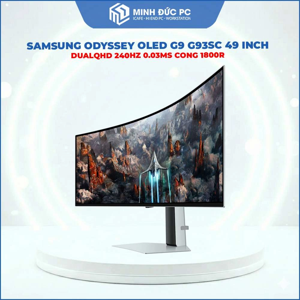 Hình ảnh Màn hình Gaming SAMSUNG Odyssey OLED G9 G93SC 49 Inch DualQHD 240Hz 0.03ms Cong 1800R