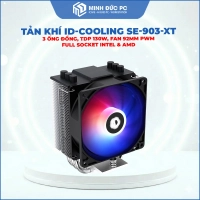 Tản nhiệt khí ID-COOLING SE-903-XT (3 Ống Đồng, TDP 130W, Fan 92mm PWM, Full Socket Intel & AMD)
