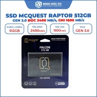 Ổ cứng SSD MCQUEST Falcon 512GB SATA III 2.5 inch (Đọc 552MB/s, Ghi 450MB/s)