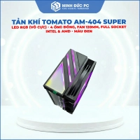 Tản Khí TOMATO AM-404 Super RGB (Vô Cực) - 4 Ống Đồng, Fan 120mm, Full Socket Intel & AMD - Màu Đen
