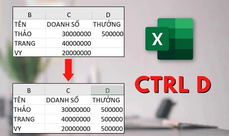 Ctrl + D Có Vai Trò Gì Trong Excel? Cách Sử Dụng Ctrl + D 
