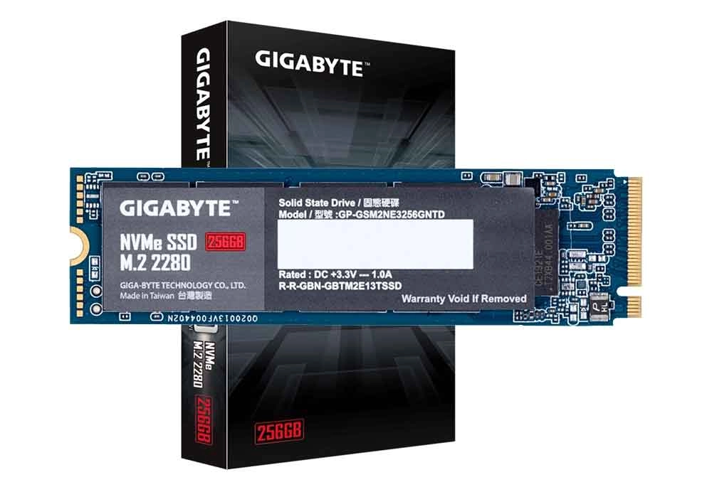 SSD Gigabyte 256GB NVMe M.2 2280 PCIe Gen 3x4