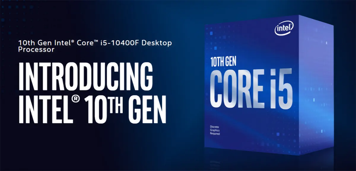 CPU Intel Core i5-10400F (2.9GHz turbo up to 4.3Ghz, 6 nhân 12 luồng)
