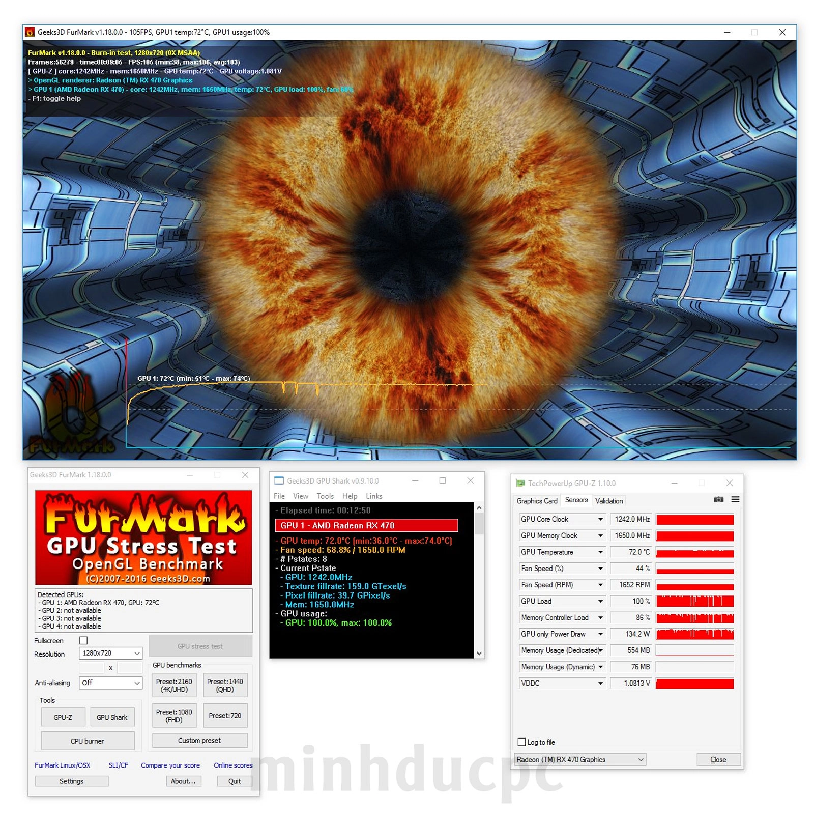 Cách test VGA cực chuẩn với Furmark - phần mềm test card đồ họa phổ thông nhất